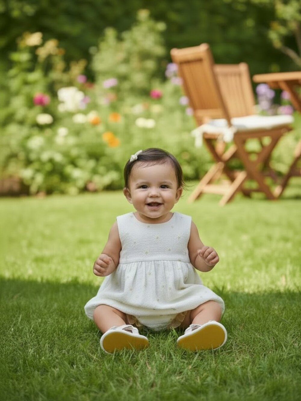 Snug Baby Girl Romper & Matching Sandals Set 6–9M
